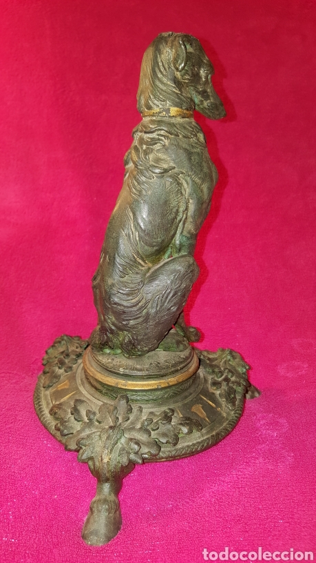 Antig&uuml;edades: FIGURA ANTIGUA DE PERRO SENTADO - Foto 5