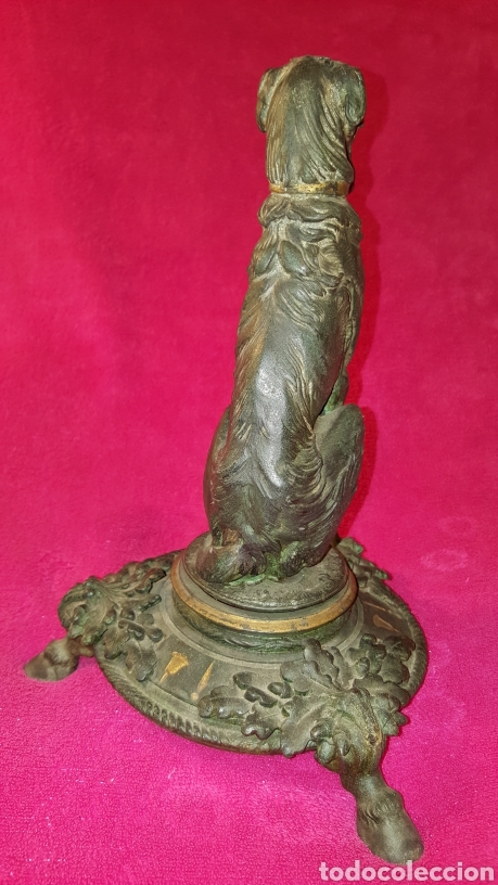 Antig&uuml;edades: FIGURA ANTIGUA DE PERRO SENTADO - Foto 6