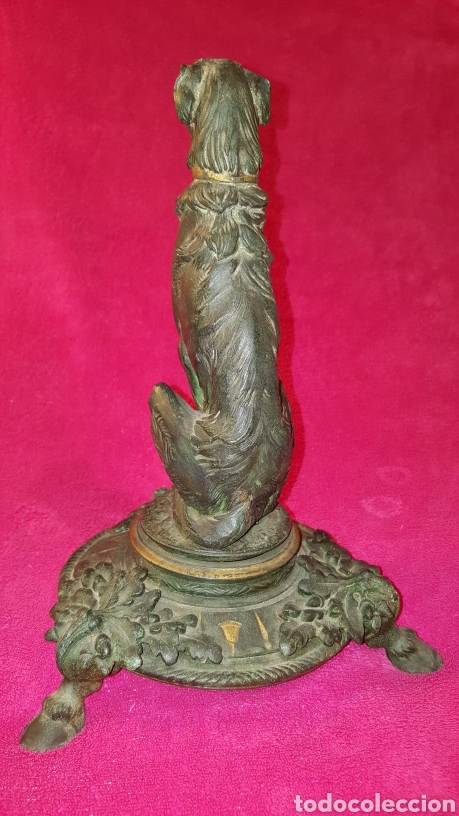 Antig&uuml;edades: FIGURA ANTIGUA DE PERRO SENTADO - Foto 7