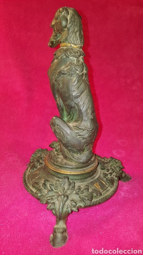 Antig&uuml;edades: FIGURA ANTIGUA DE PERRO SENTADO - Foto 8