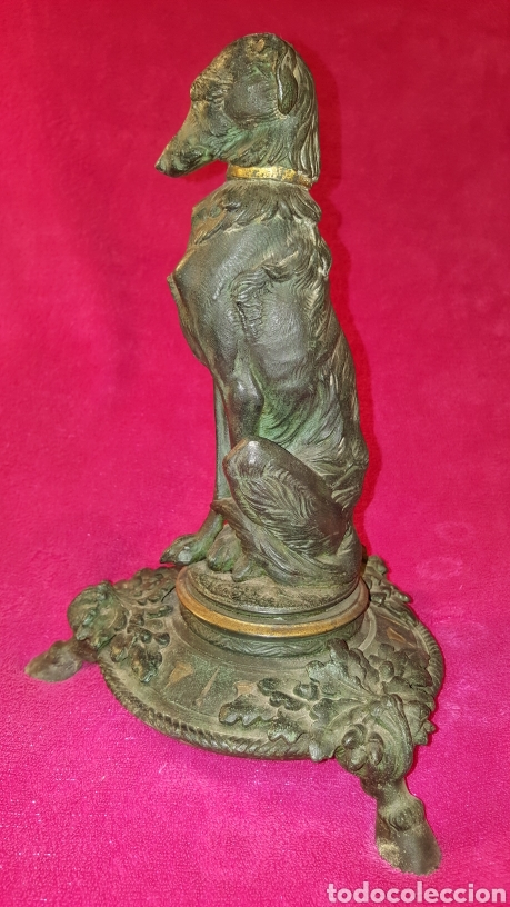 Antig&uuml;edades: FIGURA ANTIGUA DE PERRO SENTADO - Foto 9