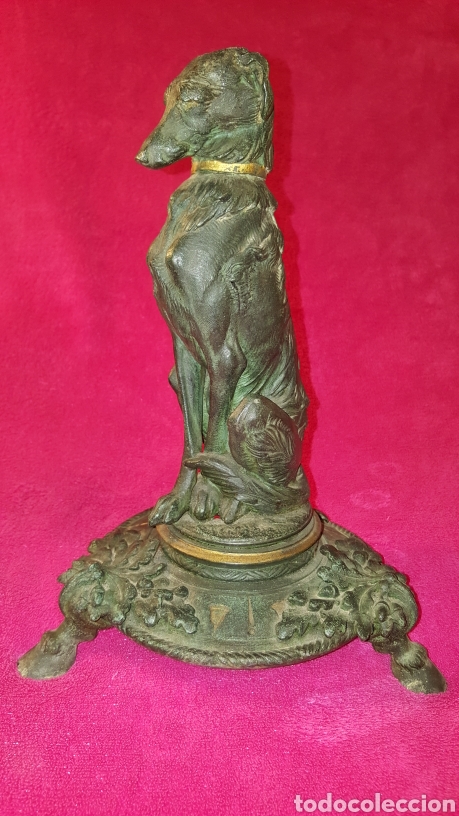 Antig&uuml;edades: FIGURA ANTIGUA DE PERRO SENTADO - Foto 10