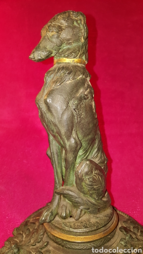 Antig&uuml;edades: FIGURA ANTIGUA DE PERRO SENTADO - Foto 11