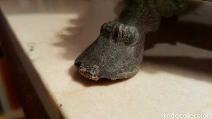 Antig&uuml;edades: FIGURA ANTIGUA DE PERRO SENTADO - Foto 31