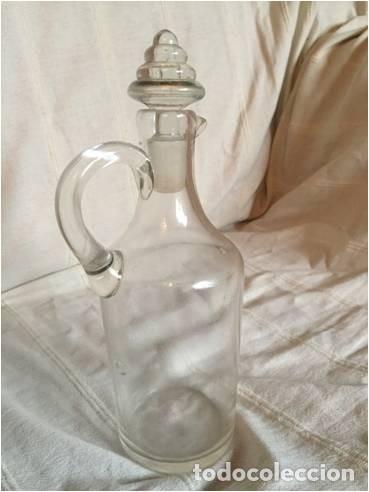 Antig&uuml;edades: ACEITERA ANTIGUA DE CRISTAL