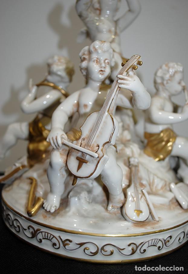 Antig&uuml;edades: CENTRO DE MESA ANGELITOS QUERUBINES M&Uacute;SICOS - Foto 2