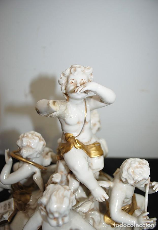 Antig&uuml;edades: CENTRO DE MESA ANGELITOS QUERUBINES M&Uacute;SICOS - Foto 4