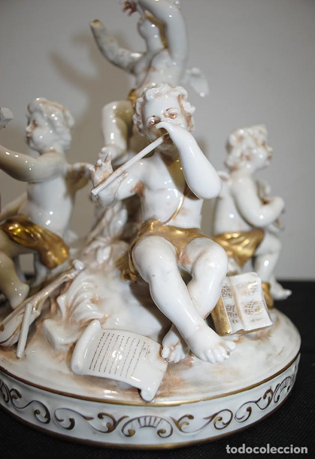 Antig&uuml;edades: CENTRO DE MESA ANGELITOS QUERUBINES M&Uacute;SICOS - Foto 7