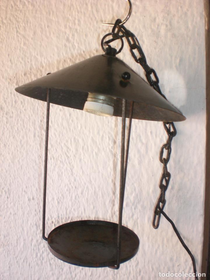Antig&uuml;edades: LAMPARA DE JARDIN metal - Foto 6