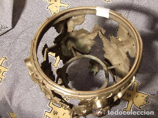 Antig&uuml;edades: CENTRO BRONCE CON AGUILA Y CRISTAL S. XIX - Foto 3