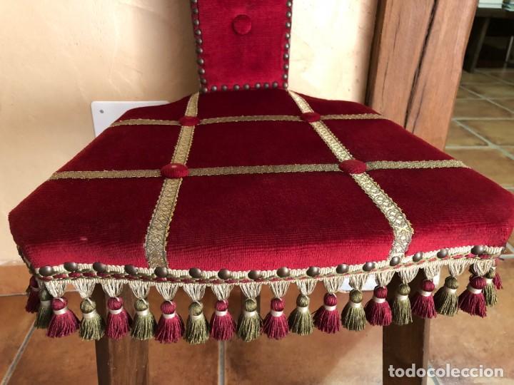 Antig&uuml;edades: Silla antigua de nogal - Foto 4