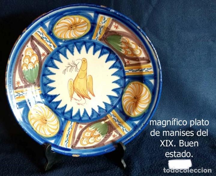 Antig&uuml;edades: Excelente plato de Manises - Foto 1