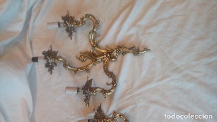 Antig&uuml;edades: Pareja de apliques estilo Luis XV - Foto 3