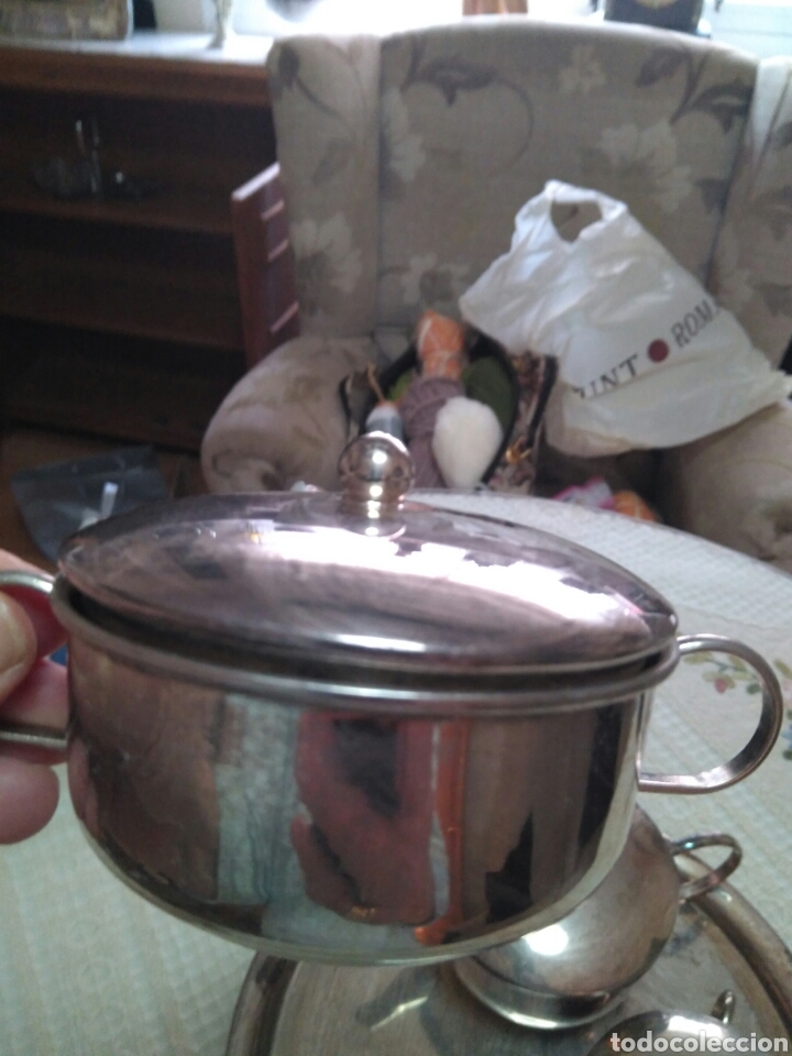 Antig&uuml;edades: Juego de cafe de alpaca - Foto 2