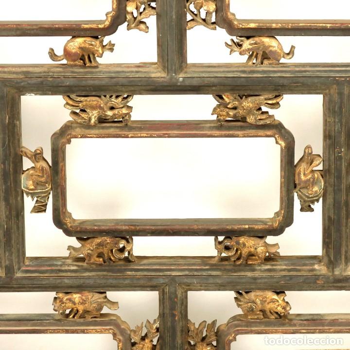 Antig&uuml;edades: VENTANA CELOS&Iacute;A CHINA - Foto 5