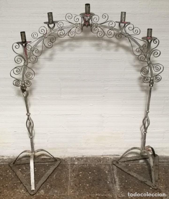 Antig&uuml;edades: ESPLENDIDO CANDELABRO CONVENTUAL ANDALUZ CIRCA 1800 - Foto 1