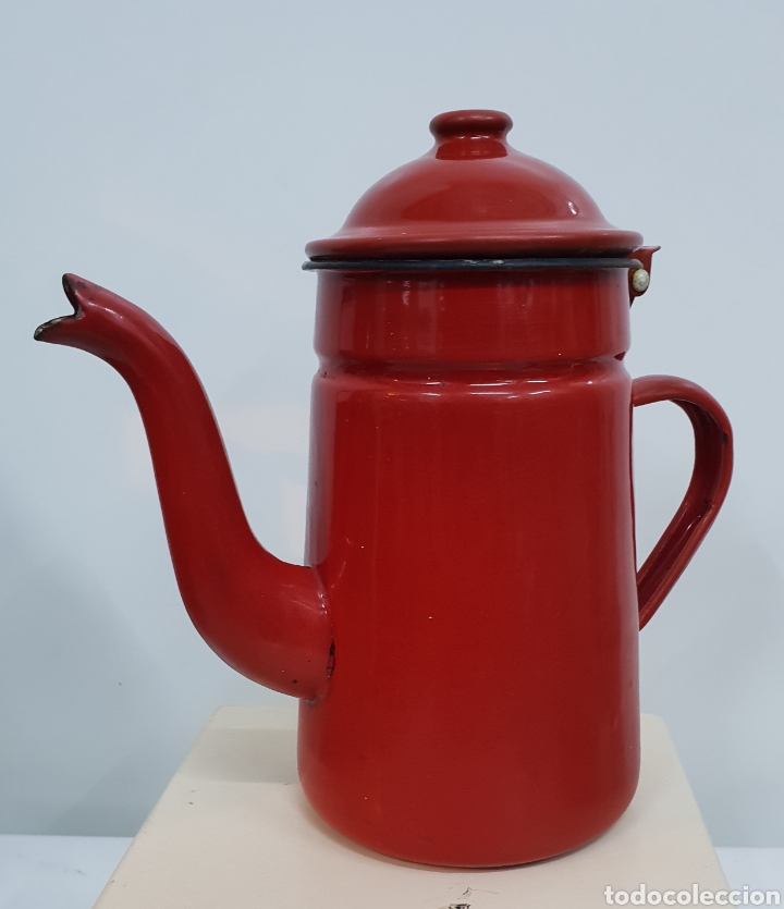 Cafetera de hierro esmaltado - Vendido en Subasta - 139343606