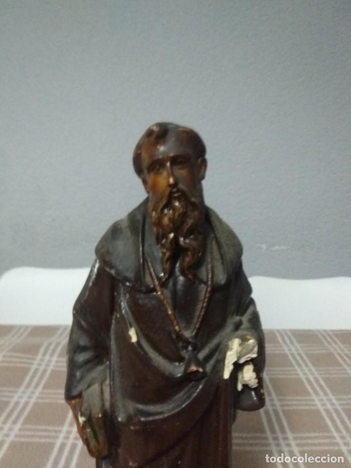 Antig&uuml;edades: Santo de madera y estuco - Foto 2