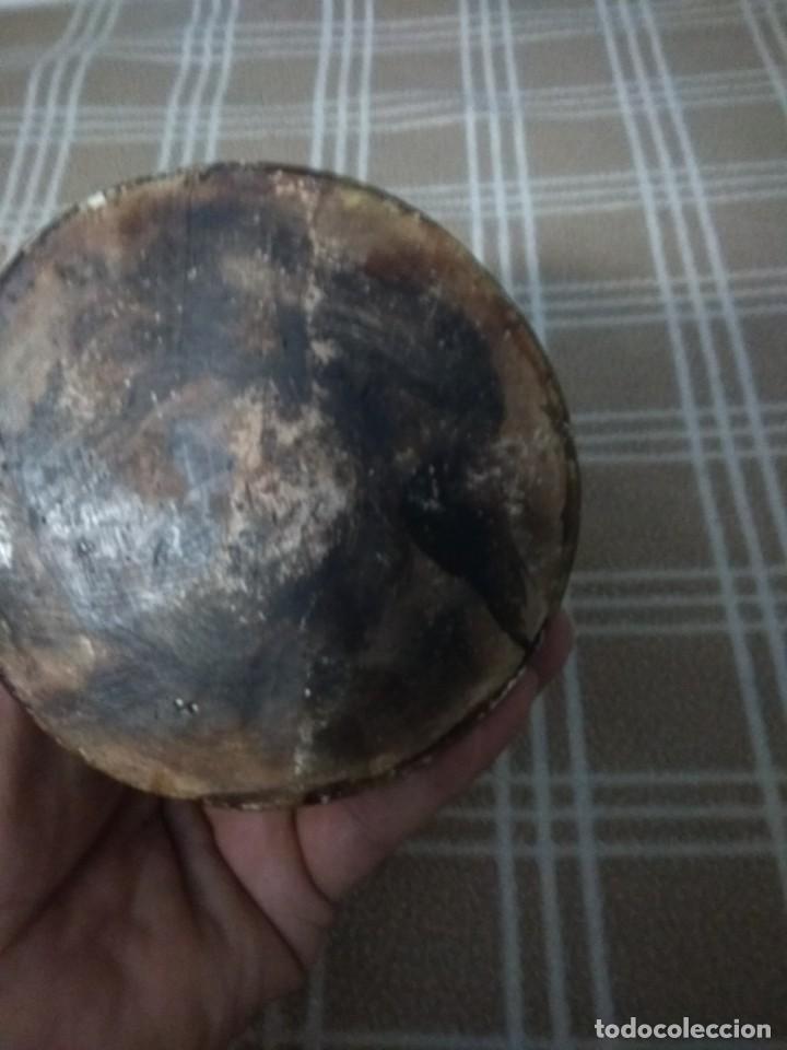 Antig&uuml;edades: Santo de madera y estuco - Foto 3