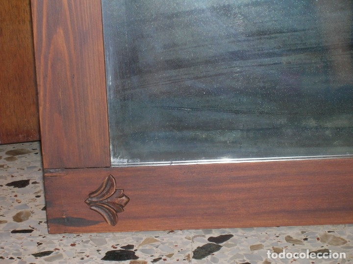 Antig&uuml;edades: MARCO ANTIGUO DE MADERA CON ESPEJO BISELADO - Foto 2