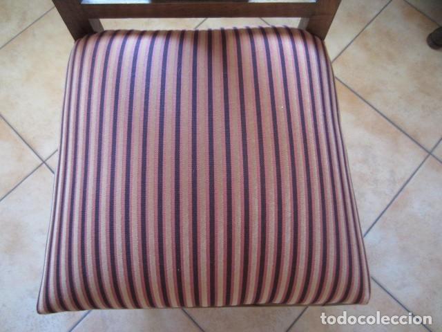 Antig&uuml;edades: SILLA DE CASTA&Ntilde;O - TAPIZADA - RESTAURADA - SIN CARCOMA + INFO. - Foto 5