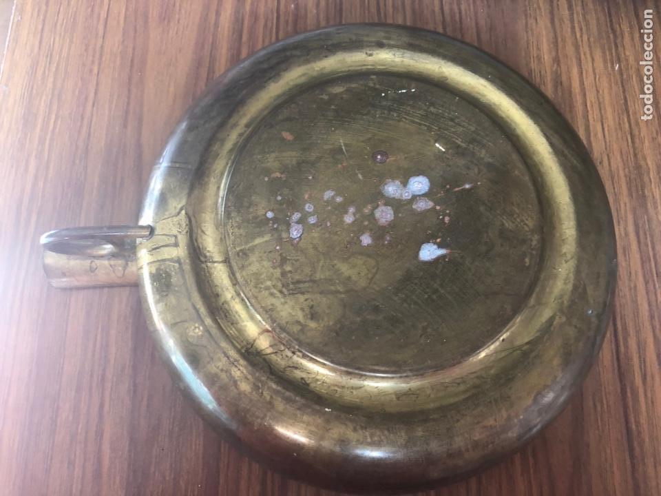 Antig&uuml;edades: PLATO BRONCE CON SELLO NUMISMATICO. - Foto 3