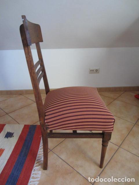 Antig&uuml;edades: SILLA DE HAYA - TAPIZADA - RESTAURADA - SIN CARCOMA + INFO. - Foto 2
