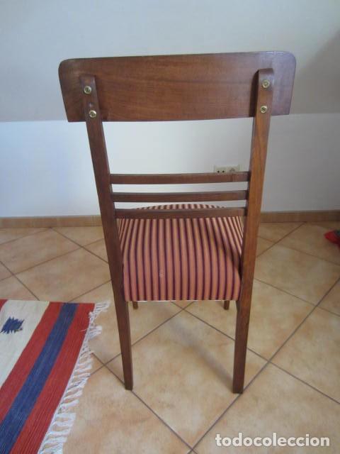 Antig&uuml;edades: SILLA DE HAYA - TAPIZADA - RESTAURADA - SIN CARCOMA + INFO. - Foto 3