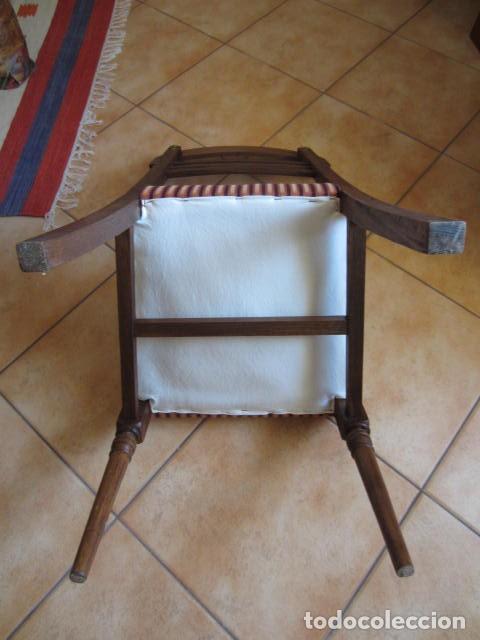 Antig&uuml;edades: SILLA DE HAYA - TAPIZADA - RESTAURADA - SIN CARCOMA + INFO. - Foto 4