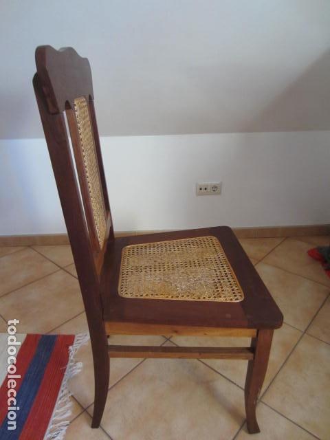 Antig&uuml;edades: SILLA - ANTIGUO SILL&Oacute;N - CAOBA - RESTAURADA + INFO. - Foto 3