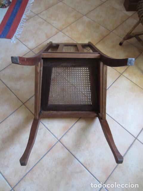 Antig&uuml;edades: SILLA - ANTIGUO SILL&Oacute;N - CAOBA - RESTAURADA + INFO. - Foto 4