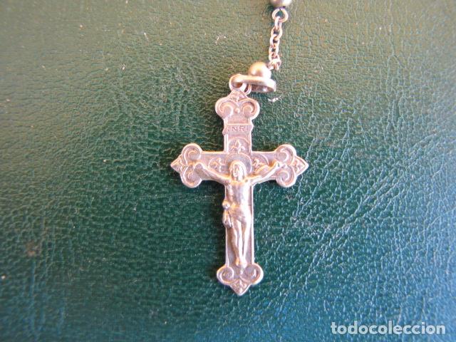Antig&uuml;edades: Rosario de plata contrastada - Foto 2