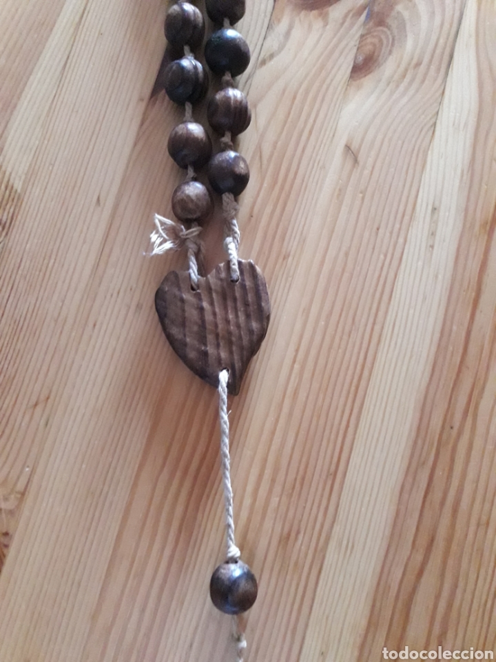 Antig&uuml;edades: Enorme rosario madera extendido 130cm - Foto 3