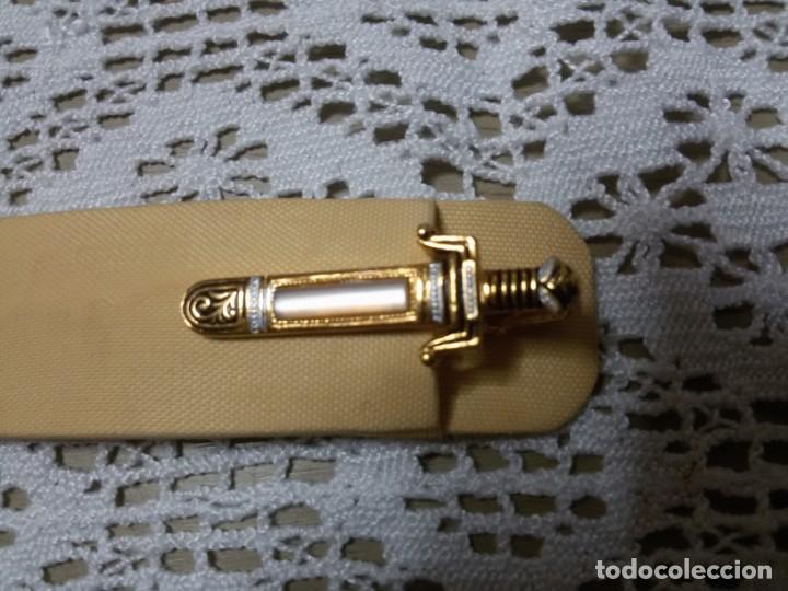 Antig&uuml;edades: PASADOR DAMASQUINADO- CORBATA - Foto 2