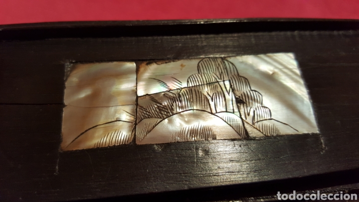 Antig&uuml;edades: CAJA ORIENTAL CON ADORNOS DE N&Aacute;CAR - Foto 11