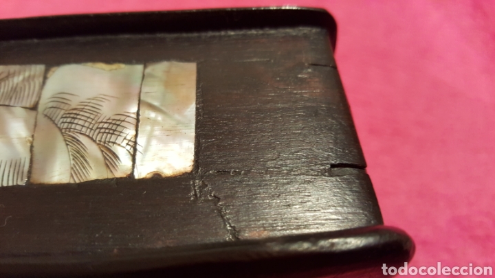 Antig&uuml;edades: CAJA ORIENTAL CON ADORNOS DE N&Aacute;CAR - Foto 12