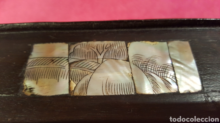 Antig&uuml;edades: CAJA ORIENTAL CON ADORNOS DE N&Aacute;CAR - Foto 13