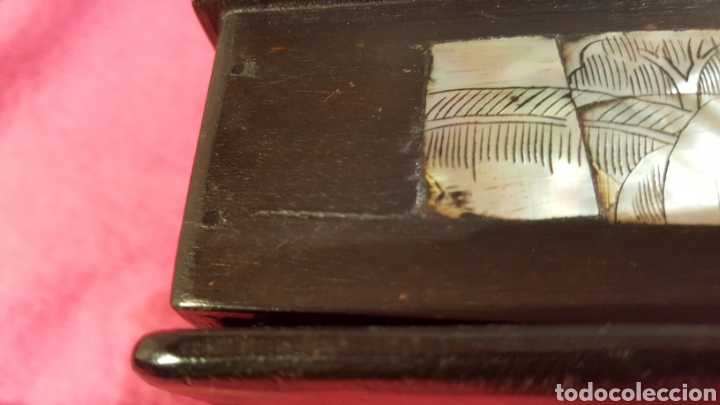 Antig&uuml;edades: CAJA ORIENTAL CON ADORNOS DE N&Aacute;CAR - Foto 14