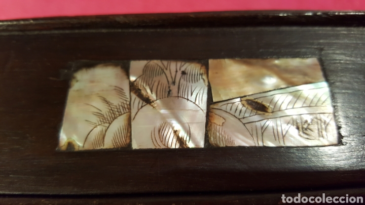 Antig&uuml;edades: CAJA ORIENTAL CON ADORNOS DE N&Aacute;CAR - Foto 15