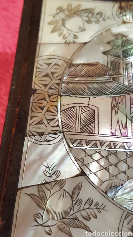 Antig&uuml;edades: CAJA ORIENTAL CON ADORNOS DE N&Aacute;CAR - Foto 26