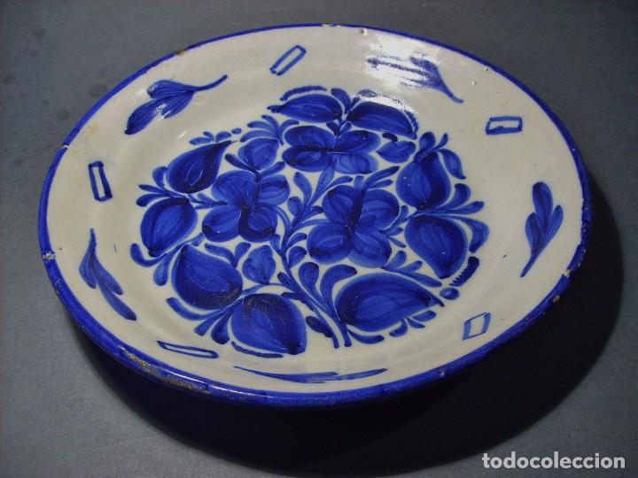 Antig&uuml;edades: PLATO  CER&Aacute;MICA  DE  MANISES  XIX - Foto 2