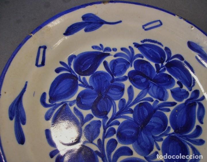 Antig&uuml;edades: PLATO  CER&Aacute;MICA  DE  MANISES  XIX - Foto 3