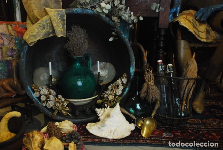 Antig&uuml;edades: ESPECTACULAR OLLA DE COBRE ANTIGUA - Foto 5
