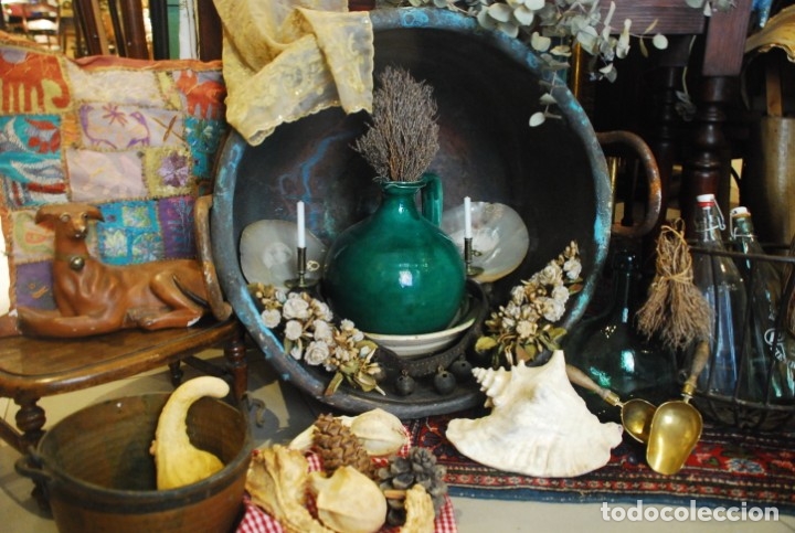 Antig&uuml;edades: ESPECTACULAR OLLA DE COBRE ANTIGUA - Foto 6