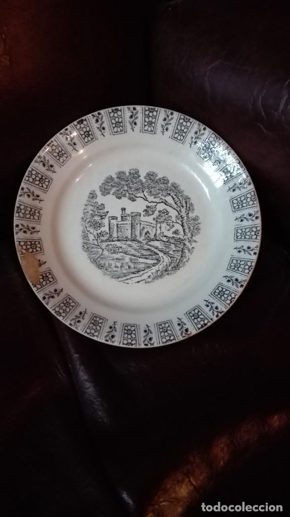 Antig&uuml;edades: Plato de Pickman con motivo de Castillo - Foto 1
