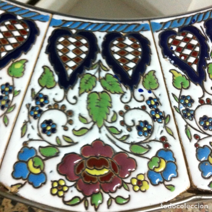 Antig&uuml;edades: Espejo hecho de ladrillos de ceramica - Foto 3