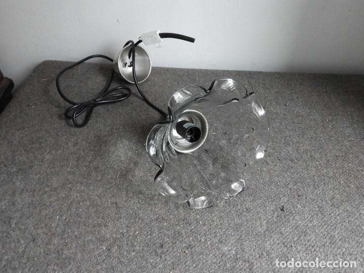 Antig&uuml;edades: LAMPARA DE CRISTAL EN FORMA DE FLOR - Foto 3