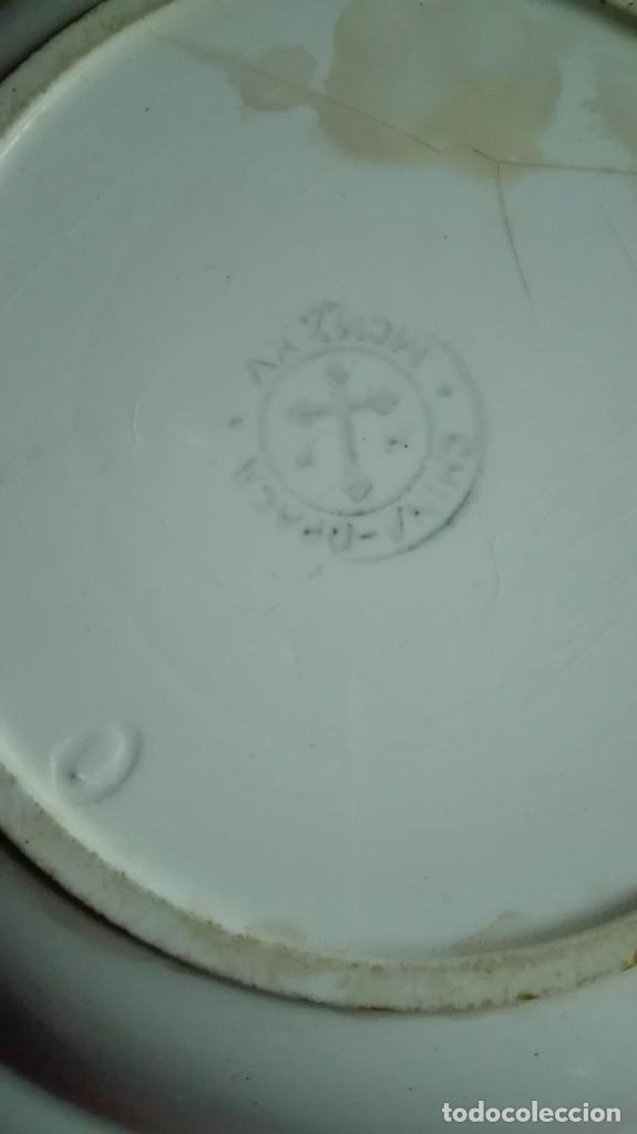 Antig&uuml;edades: Plato blanco de China opaca 1925 - Foto 2