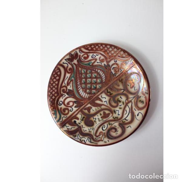 Antig&uuml;edades: Antiguo plato de reflejos de cer&aacute;mica - Foto 1