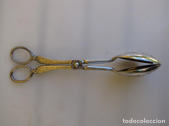 Antig&uuml;edades: Pinzas ensalada. Silverplated. Italy - Foto 5